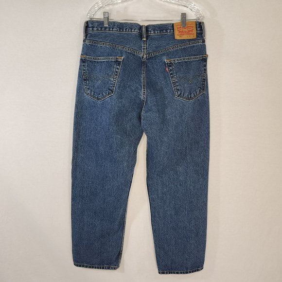 LEVI'S 550 VINTAGE Mom Jeans Regular Fit Straight Leg High Rise W36 L30 100% Cot - Picture 4 of 15